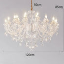 Decorbites crystal chandelier living room teardrop glass pendant light