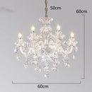 Decorbites crystal chandelier living room teardrop glass pendant light