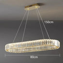 Modern gold double ring decorbites crystal chandelier for dining room