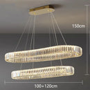 Modern gold decorbites crystal chandelier dining room pendant light