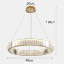 Modern gold decorbites crystal chandelier dining room pendant light