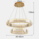 Modern gold decorbites crystal chandelier dining room pendant light