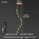 Modern gold decorbites crystal chandelier for living room staircase