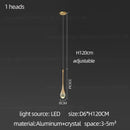 Modern gold decorbites crystal chandelier for living room staircase
