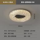 Modern gold textured crystal chandelier living room led ceiling light