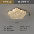 Modern gold textured crystal chandelier living room led ceiling light