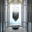 DecorBites™ Crystal Chandelier: Modern LED Lighting Fixture for Staircase, Hallway, Lobby