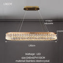 Modern gold three tier decorbites crystal chandelier for dining room