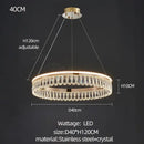 Modern gold three tier decorbites crystal chandelier for dining room