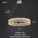 Modern gold three tier decorbites crystal chandelier for dining room