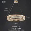 Modern gold three tier decorbites crystal chandelier for dining room