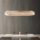 Modern gold three tier decorbites crystal chandelier for dining room
