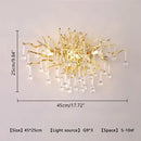 DecorBites™ Crystal Chandelier: Modern LED Luxury for Living Room Decor & Lighting