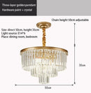 Modern gold decorbites crystal chandelier for dining room
