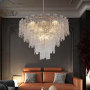 DecorBites™ Crystal Chandelier: Modern LED Pendant Light for Home Decor