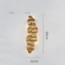 Modern gold crystal chandelier petal led living room pendant light