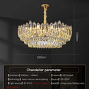 Modern tiered faceted decorbites crystal chandelier for dining room
