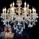 DecorBites™ Crystal Chandelier: Modern Living Bedroom Lighting Fixture