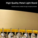 DecorBites™ Crystal Chandelier: Modern Living Room Ceiling Light & Kitchen Pendant