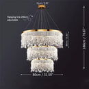 DecorBites™ Crystal Chandelier: Modern Living Room, Dining Room, Kitchen Ceiling Light