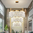 DecorBites™ Crystal Chandelier: Modern Living Room, Dining Room, Kitchen Ceiling Light