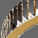 Modern gold spiral decorbites crystal chandelier living room light