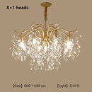 DecorBites™ Crystal Chandelier: Modern Luxe LED Branch Lighting for Living Room and Bedroom.