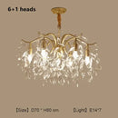 DecorBites™ Crystal Chandelier: Modern Luxe LED Branch Lighting for Living Room and Bedroom.