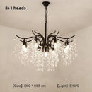 DecorBites™ Crystal Chandelier: Modern Luxe LED Branch Lighting for Living Room and Bedroom.
