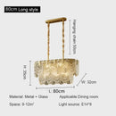 Modern fan crystal chandelier gold tiered living room ceiling lamp
