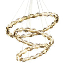 DecorBites™ Crystal Chandelier: Modern Luxury Duplex Staircase Ring Lamp