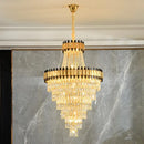 Modern golden tiered decorbites crystal chandelier for banquet hall