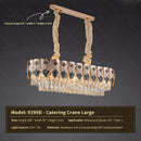 Modern gold geometric decorbites crystal chandelier for dining room