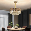 Modern gold geometric decorbites crystal chandelier for dining room