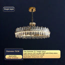 Modern gold two tier decorbites crystal chandelier for dining room