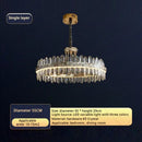 Modern gold two tier decorbites crystal chandelier for dining room