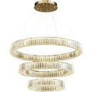 Modern gold spiral crystal chandelier for villa hallway