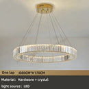 Modern gold spiral crystal chandelier for villa hallway