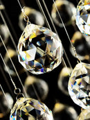 DecorBites™ Crystal Chandelier: Modern Luxury LED Ceiling Lamp for Living Room and Bedroom
