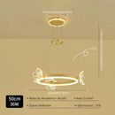 DecorBites™ Crystal Chandelier: Modern Luxury LED Lighting for Bedroom, Living Room, and Restaurant