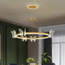 DecorBites™ Crystal Chandelier: Modern Luxury LED Lighting for Bedroom, Living Room, and Restaurant