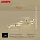 DecorBites™ Crystal Chandelier: Modern Luxury LED Lighting for Bedroom, Living Room, and Restaurant