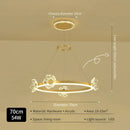 DecorBites™ Crystal Chandelier: Modern Luxury LED Lighting for Bedroom, Living Room, and Restaurant