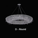DecorBites™ Crystal Chandelier: Modern Luxury LED Pendant Light for Living Dining Room