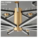 Modern black & gold decorbites crystal chandelier for living room