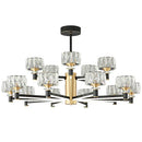 Modern black & gold decorbites crystal chandelier for living room