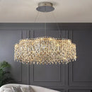 Modern luxury crystal chandelier – dining room cascading light