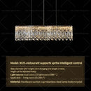 Modern luxury crystal chandelier – dining room cascading light