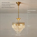 DecorBites™ Crystal Chandelier: Modern Luxury Lighting for Dining, Bedroom, and Living Room