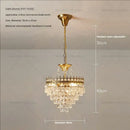 DecorBites™ Crystal Chandelier: Modern Luxury Lighting for Dining, Bedroom, and Living Room